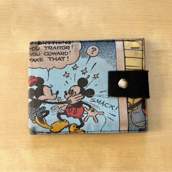Disney Other - Vintage Disney Comic-Print Mickey Mouse Wallet – Light Blue
